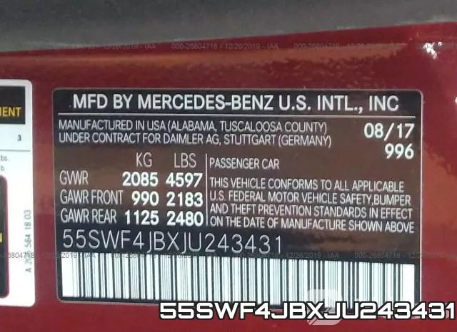55SWF4JBXJU243431 фото 10