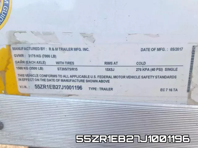 55ZR1EB27J1001196 фото 2
