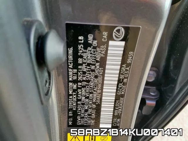 58ABZ1B14KU007401 фото 2