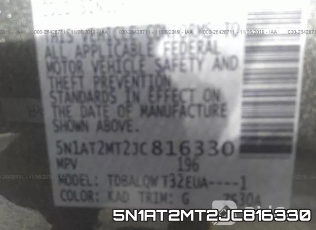 5N1AT2MT2JC816330 фото 10