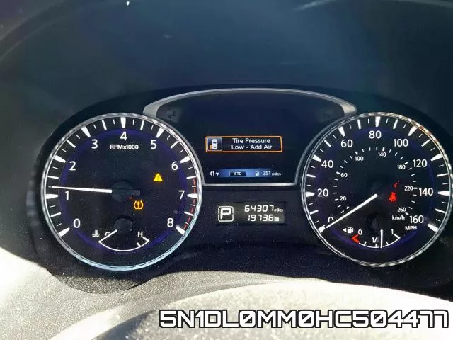 5N1DL0MM0HC504477 фото 9