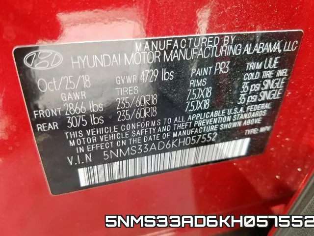 5NMS33AD6KH057552 фото 2