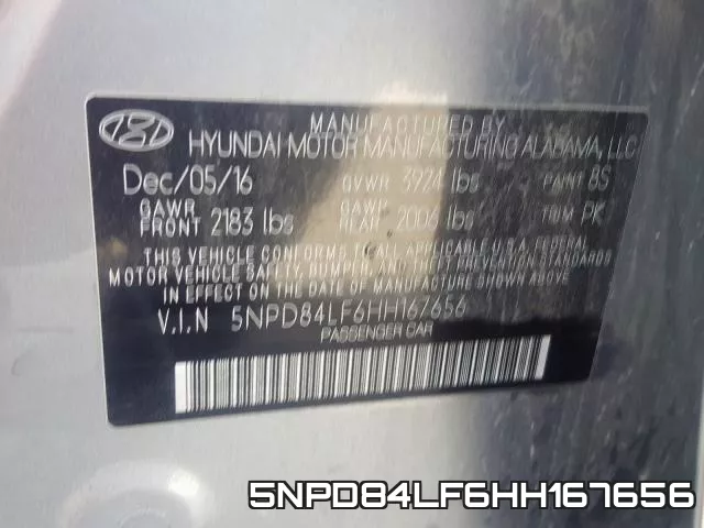 5NPD84LF6HH167656 фото 2