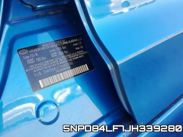 5NPD84LF7JH339280 фото 2