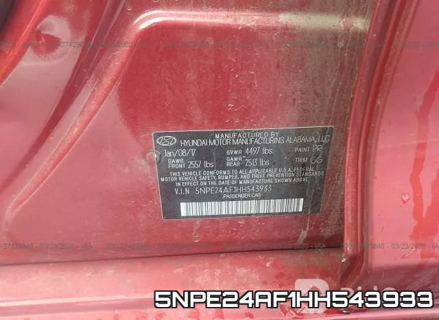 5NPE24AF1HH543933 фото 10