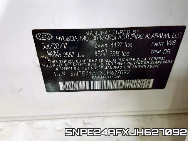 5NPE24AFXJH627092 фото 2