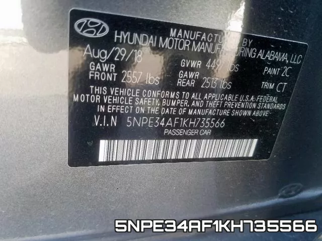 5NPE34AF1KH735566 фото 2
