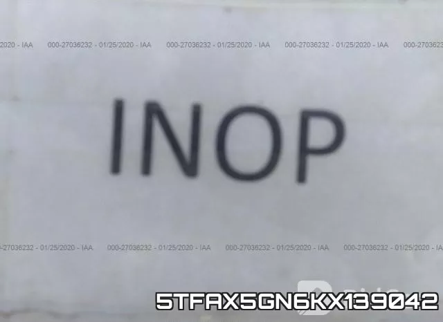 5TFAX5GN6KX139042 фото 8