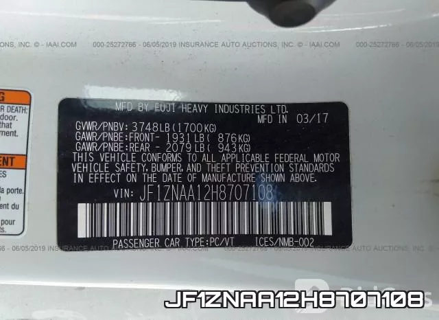JF1ZNAA12H8707108 фото 10