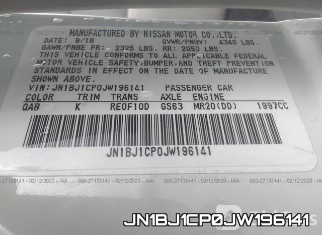 JN1BJ1CP0JW196141 фото 10