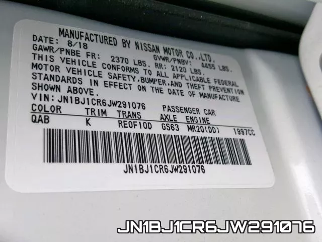 JN1BJ1CR6JW291076 фото 2