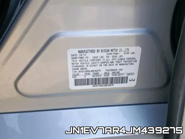 JN1EV7AR4JM439275 фото 2