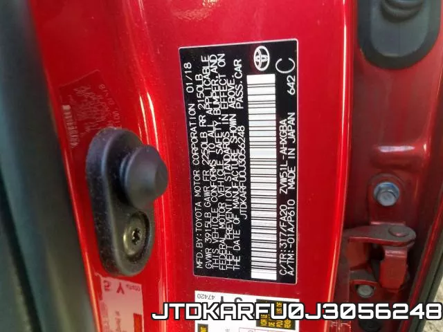 JTDKARFU0J3056248 фото 2