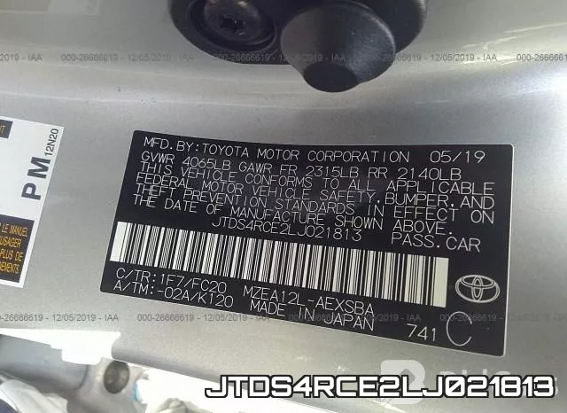 JTDS4RCE2LJ021813 фото 10