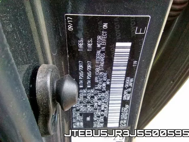 JTEBU5JR3J5500595 фото 2