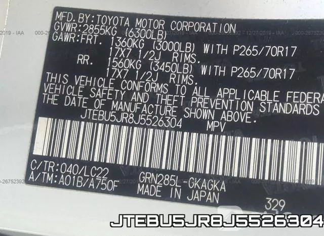 JTEBU5JR8J5526304 фото 10