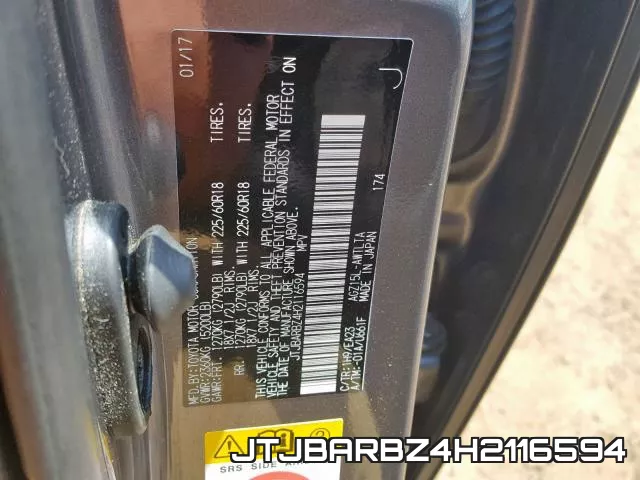 JTJBARBZ4H2116594 фото 2