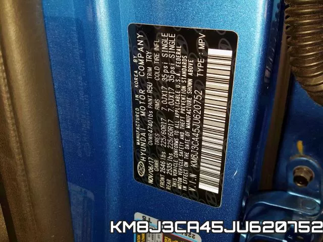 KM8J3CA45JU620752 фото 2