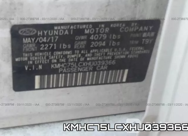 KMHC75LCXHU039366 фото 10