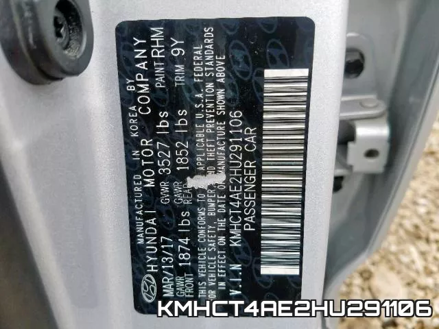 KMHCT4AE2HU291106 фото 2
