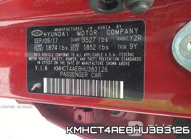 KMHCT4AE8HU383126 фото 10