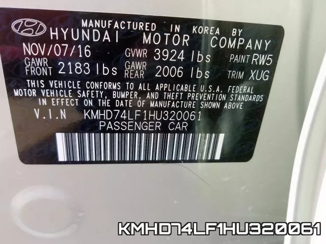 KMHD74LF1HU320061 фото 2