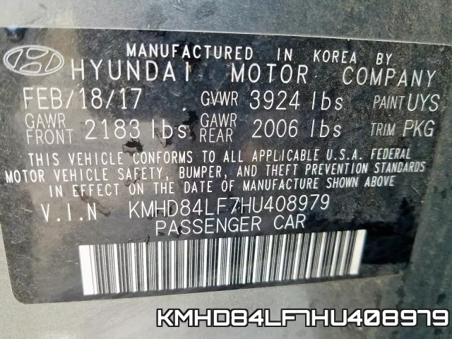 KMHD84LF7HU408979 фото 2