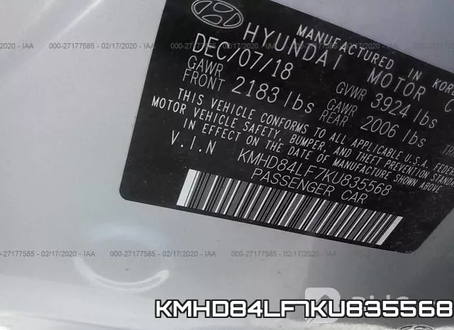 KMHD84LF7KU835568 фото 10