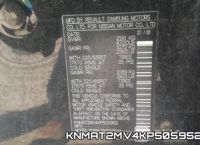 KNMAT2MV4KP505952 фото 10