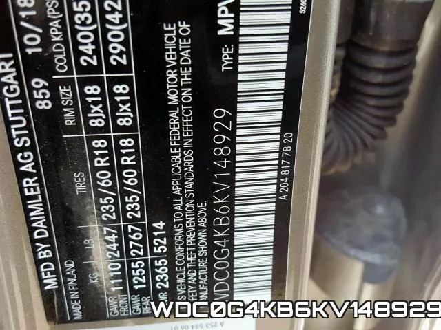 WDC0G4KB6KV148929 фото 2