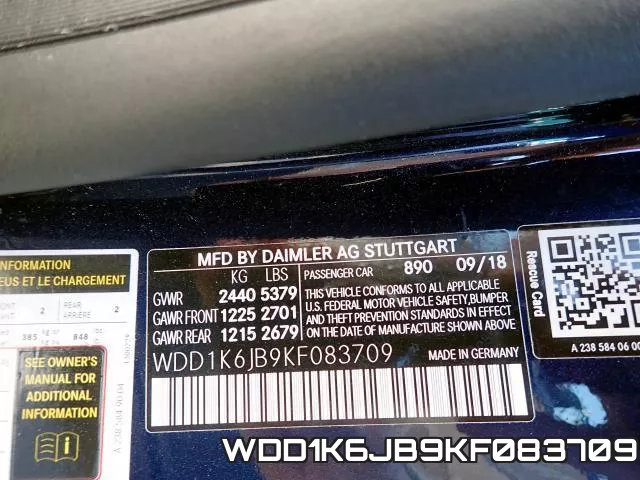 WDD1K6JB9KF083709 фото 2