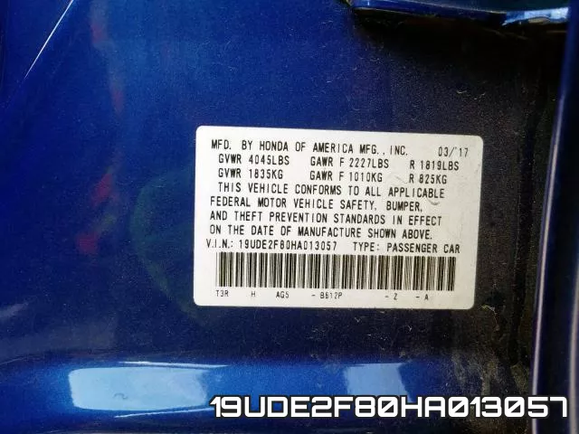 19UDE2F80HA013057 фото 2