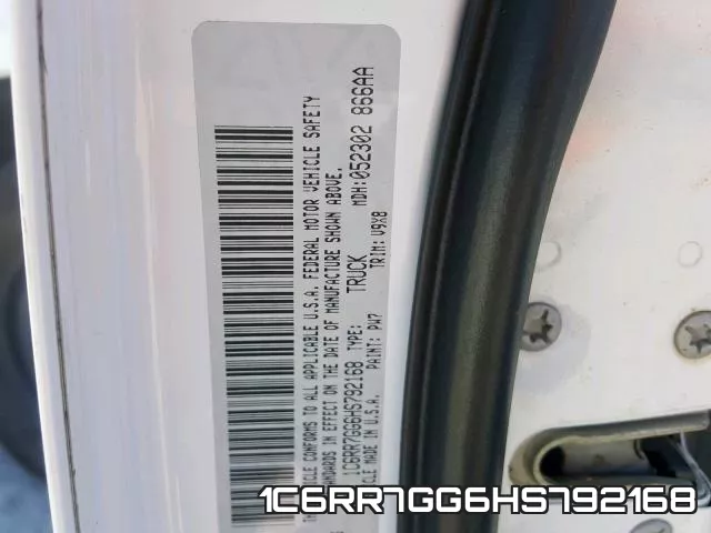1C6RR7GG6HS792168 фото 2