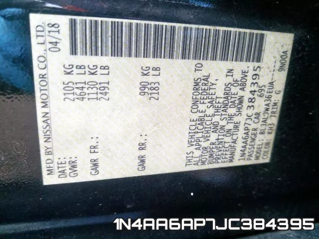 1N4AA6AP7JC384395 фото 2
