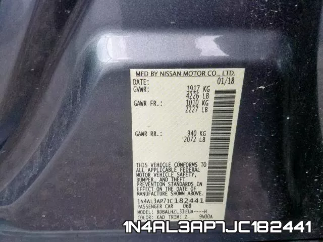 1N4AL3AP7JC182441 фото 2