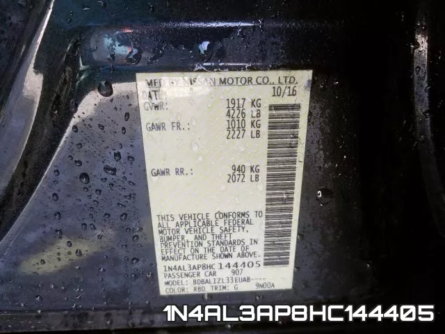 1N4AL3AP8HC144405 фото 2