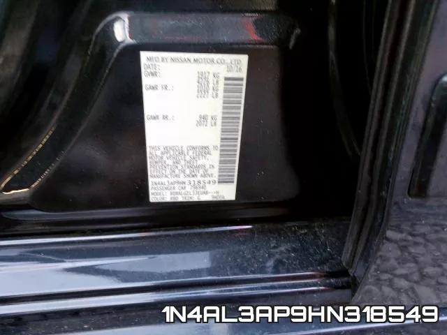 1N4AL3AP9HN318549 фото 2