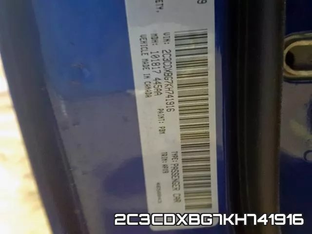 2C3CDXBG7KH741916 фото 2