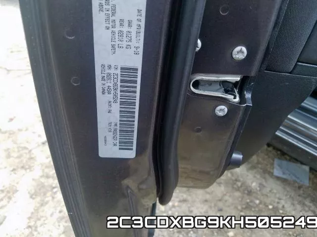 2C3CDXBG9KH505249 фото 2