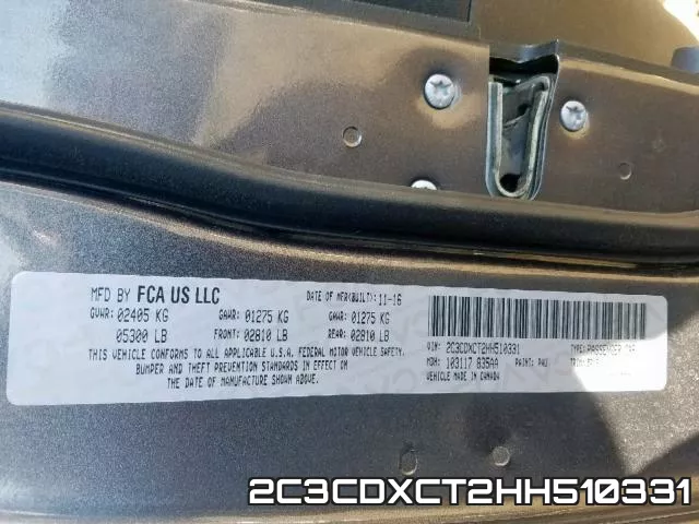 2C3CDXCT2HH510331 фото 2