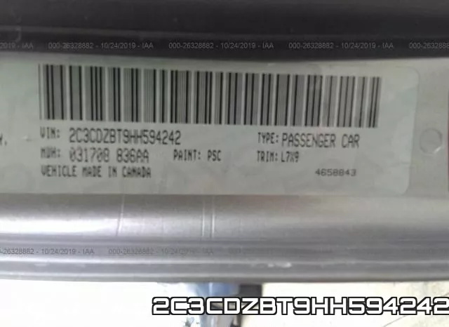 2C3CDZBT9HH594242 фото 10