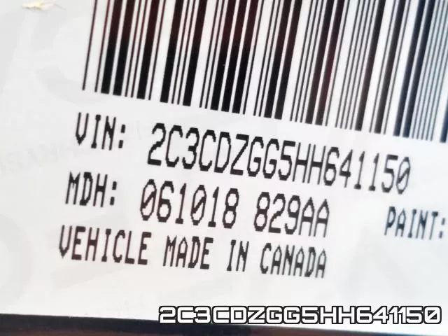 2C3CDZGG5HH641150 фото 2