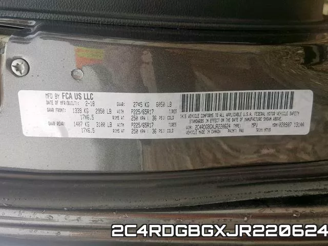 2C4RDGBGXJR220624 фото 2