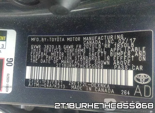 2T1BURHE7HC855068 фото 10