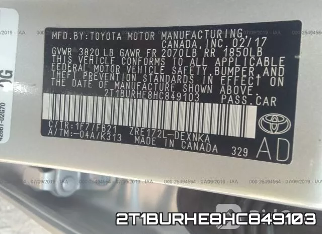 2T1BURHE8HC849103 фото 10