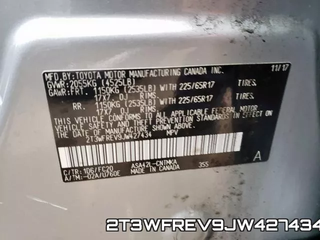 2T3WFREV9JW427434 фото 2