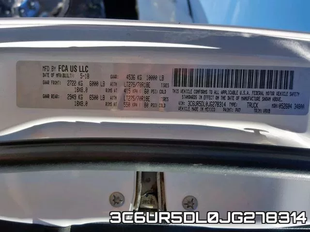 3C6UR5DL0JG278314 фото 2