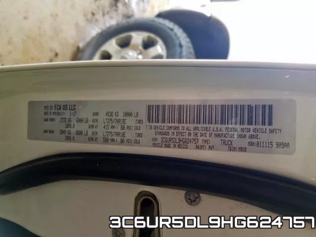 3C6UR5DL9HG624757 фото 2