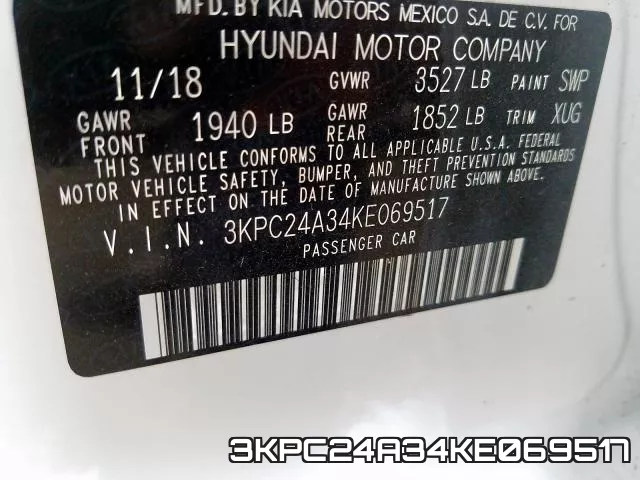 3KPC24A34KE069517 фото 2