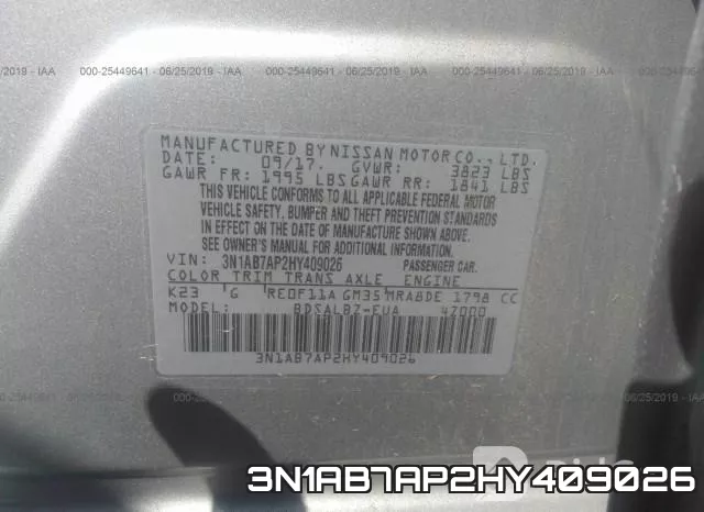 3N1AB7AP2HY409026 фото 10